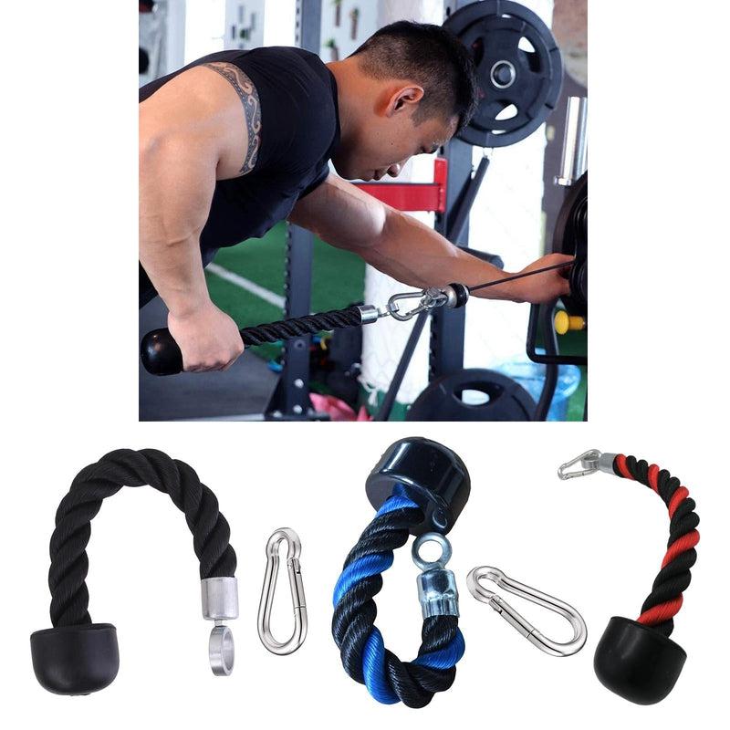 Triceps Rope Single Grip Pulley Cable Attachment - LAT Handle for Pull Down Exercises - Grip Strength Exerciser for Back and Arm Muscle Building - Fitness Accessories
